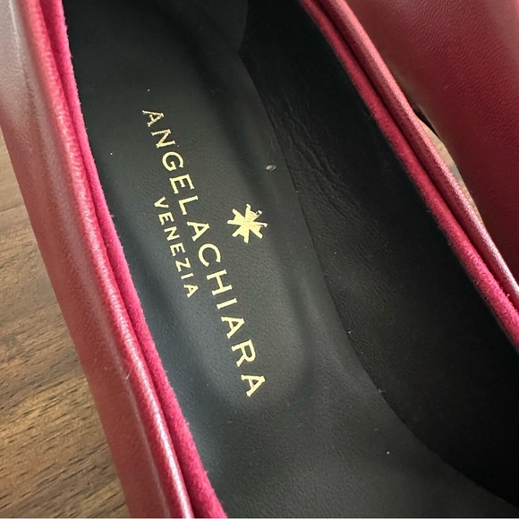 NWOT. AngelaChiara Venezia Women's Pink Suede Heels. Size 6 - Picture 7 of 11